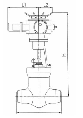 电动高温高压闸阀(图1) 电动高温高压闸阀(图1)