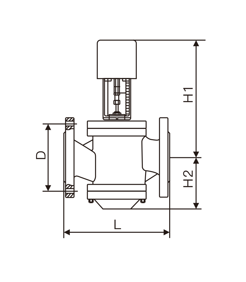 动态平衡电动调节阀(图1) 动态平衡电动调节阀(图1)