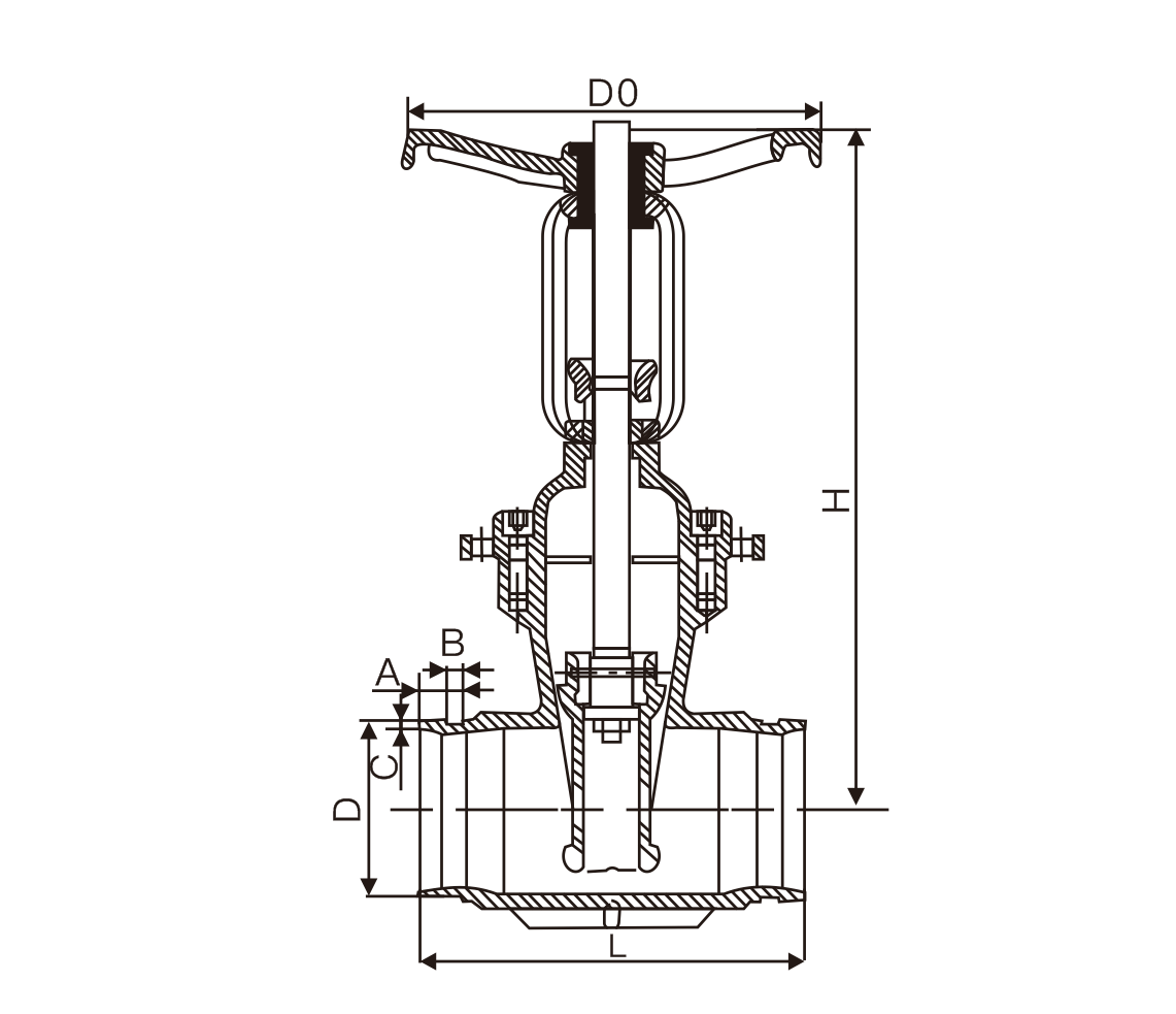 消防沟槽明杆闸阀(图1) 消防沟槽明杆闸阀(图1)