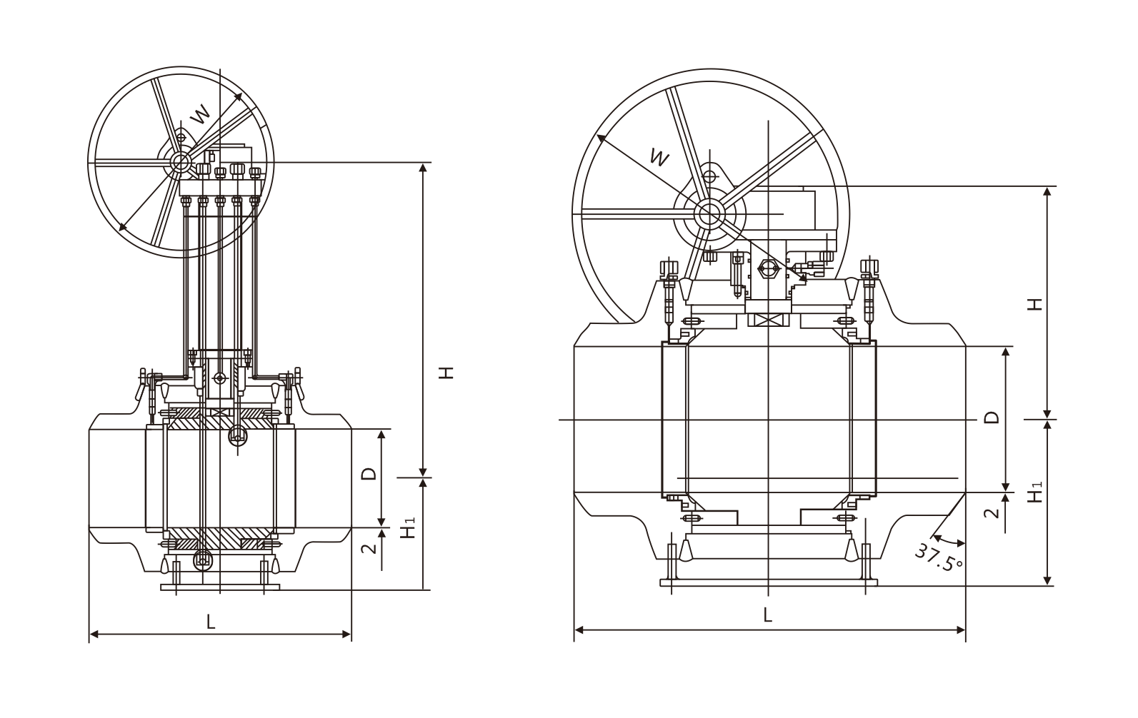 天然气管线专用焊接球阀(图1) 天然气管线专用焊接球阀(图1)