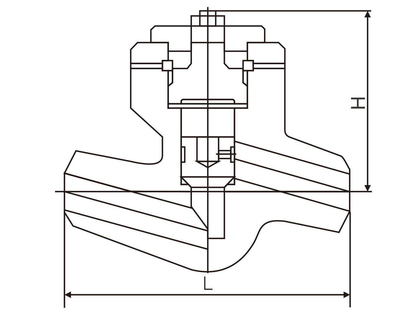 高压升降式电站止回阀(图1) 高压升降式电站止回阀(图1)
