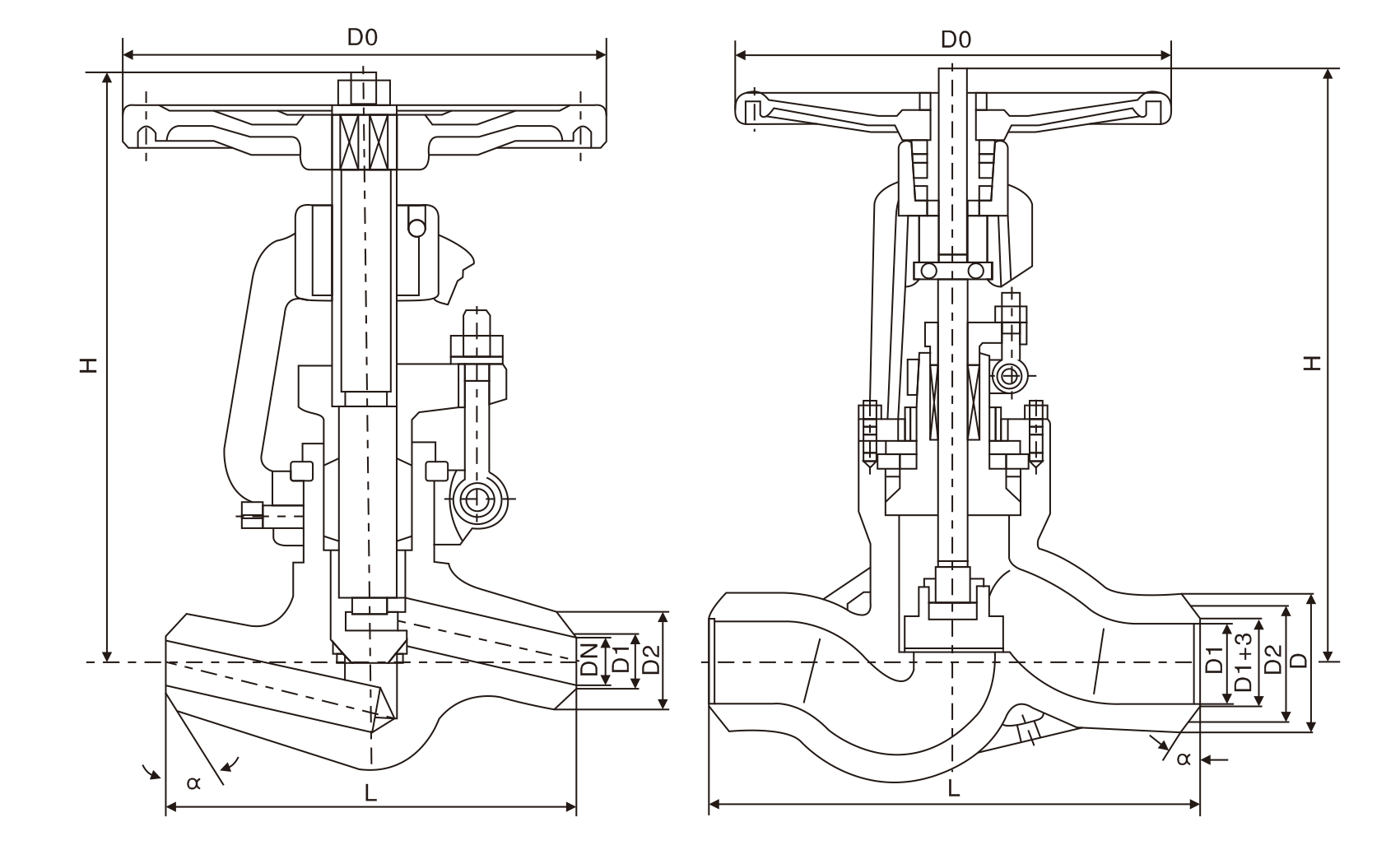 高温高压电站截止阀(图1) 高温高压电站截止阀(图1)