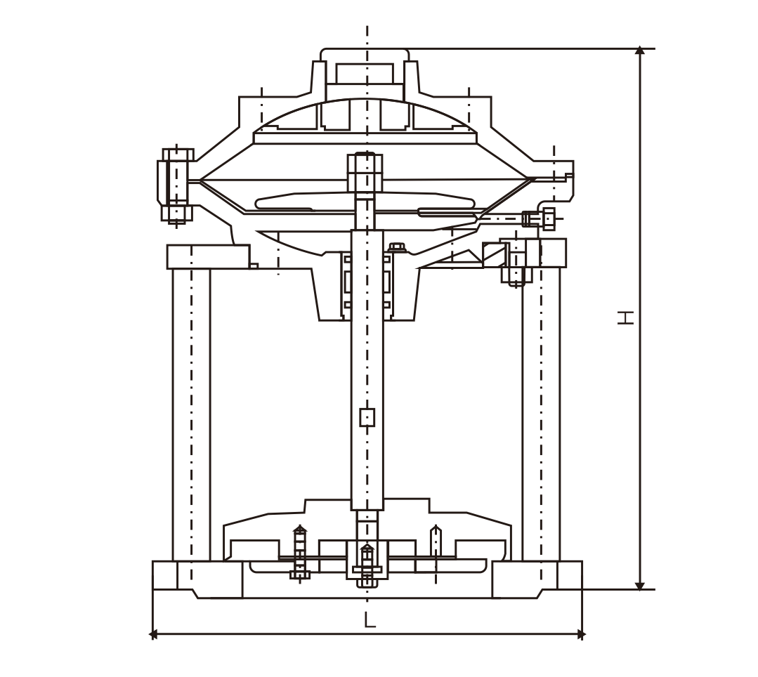隔膜式池底卸泥阀(图1) 隔膜式池底卸泥阀(图1)